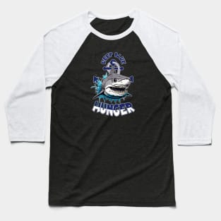 Hungry shark Deep Blue Hunger Baseball T-Shirt